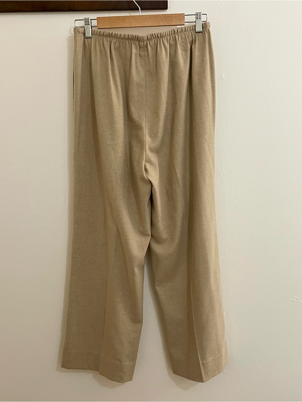 Vince Italian Wool Blend Pull-On Wide Leg Pants Medium Camel - Picture 5 of 8